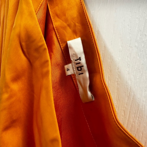 Tibi One-Shoulder Eco Poplin Midi Dress - Picture 3 of 4